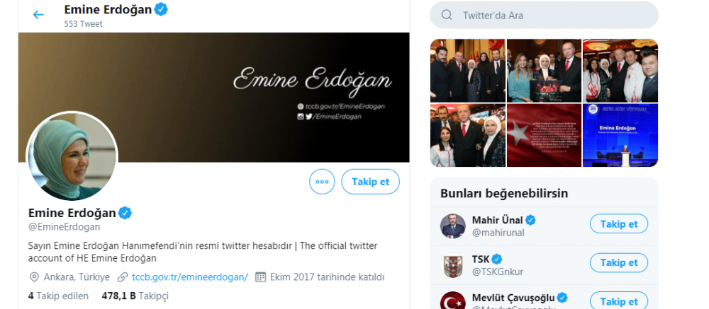 emine erdogan twitter