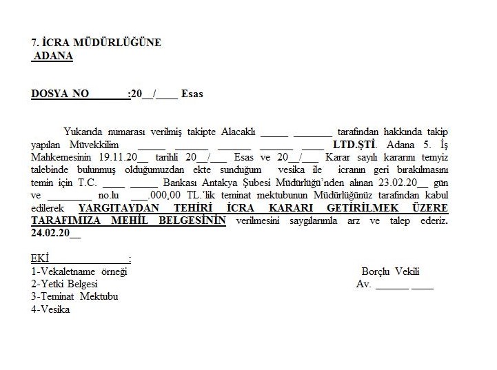 mehil vesikasi ornegi 1